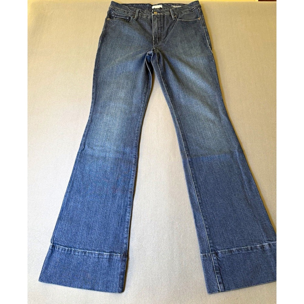 Good American Good Classic Bootcut Jeans 10/30 Dark Wash Y2K High Rise